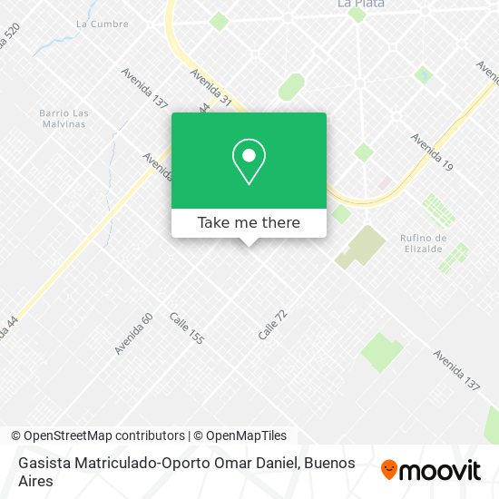 Mapa de Gasista Matriculado-Oporto Omar Daniel