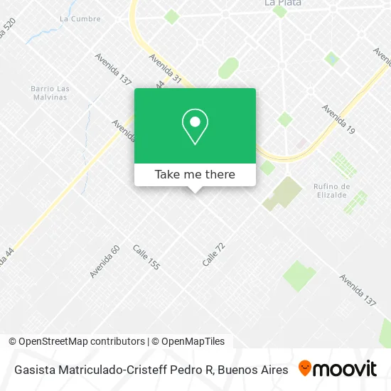 Mapa de Gasista Matriculado-Cristeff Pedro R