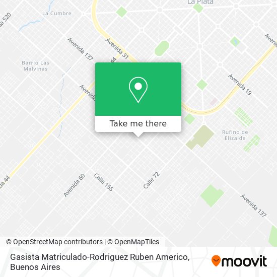 Mapa de Gasista Matriculado-Rodriguez Ruben Americo