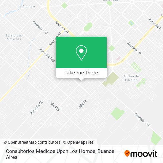 Consultórios Médicos Upcn Los Hornos map