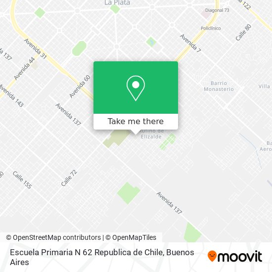 Mapa de Escuela Primaria N 62 Republica de Chile