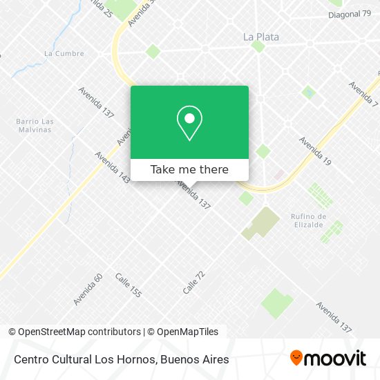 Mapa de Centro Cultural Los Hornos