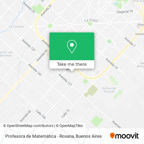 Profesora de Matemática - Roxana map