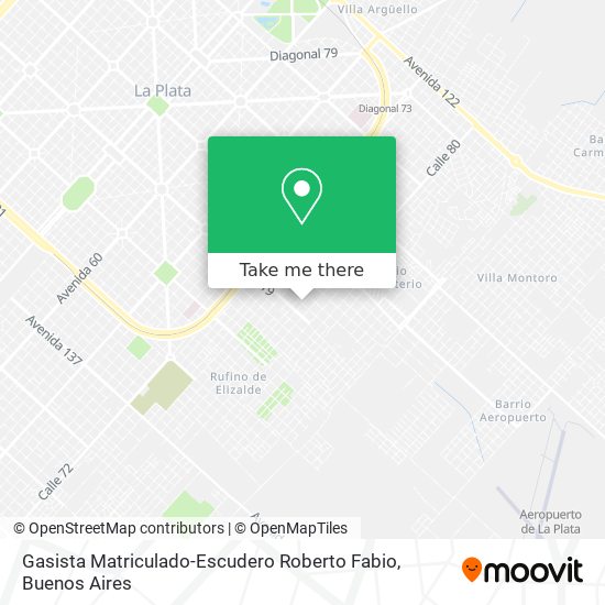 Mapa de Gasista Matriculado-Escudero Roberto Fabio