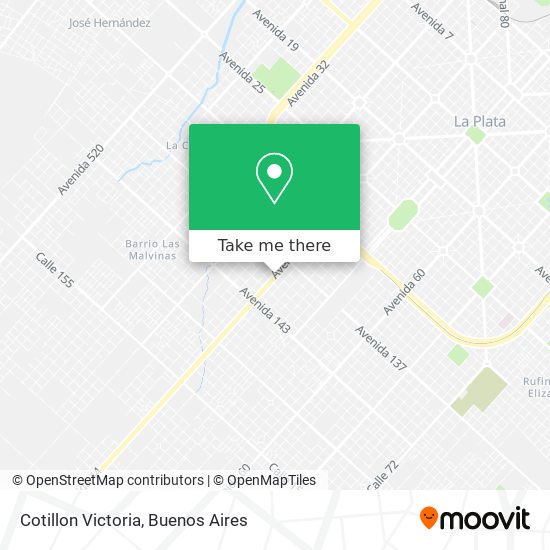 Cotillon Victoria map