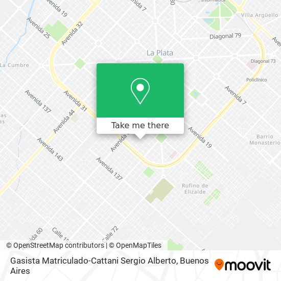 Gasista Matriculado-Cattani Sergio Alberto map