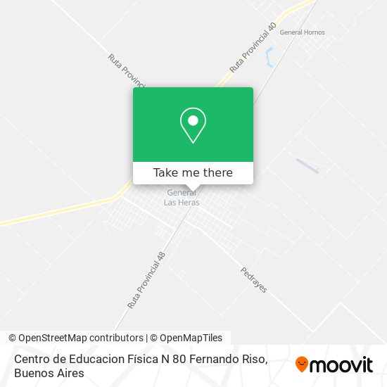 Centro de Educacion Física N 80 Fernando Riso map