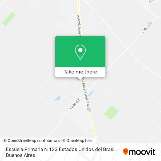 Escuela Primaria N 123 Estados Unidos del Brasil map