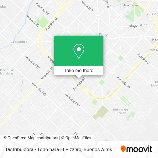 Distribuidora - Todo para El Pizzero map