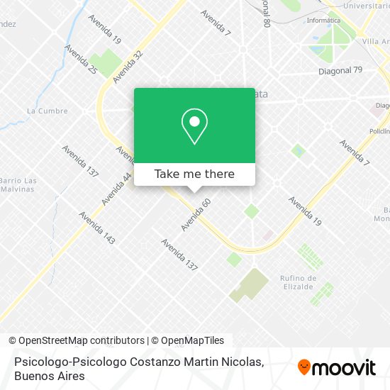 Psicologo-Psicologo Costanzo Martin Nicolas map