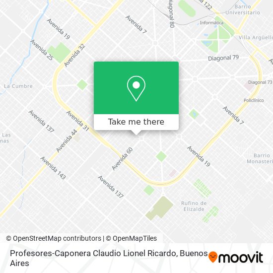 Profesores-Caponera Claudio Lionel Ricardo map