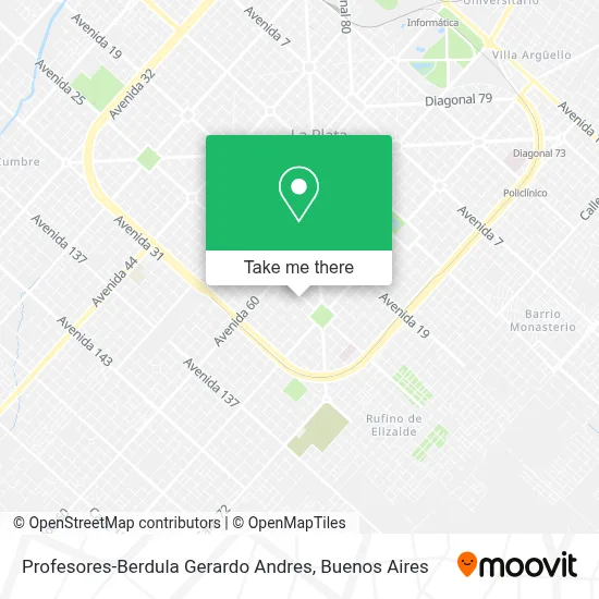 Profesores-Berdula Gerardo Andres map