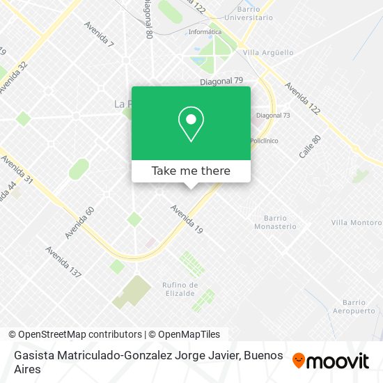Gasista Matriculado-Gonzalez Jorge Javier map