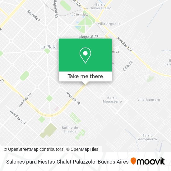 Mapa de Salones para Fiestas-Chalet Palazzolo