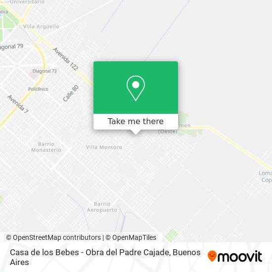 Mapa de Casa de los Bebes - Obra del Padre Cajade