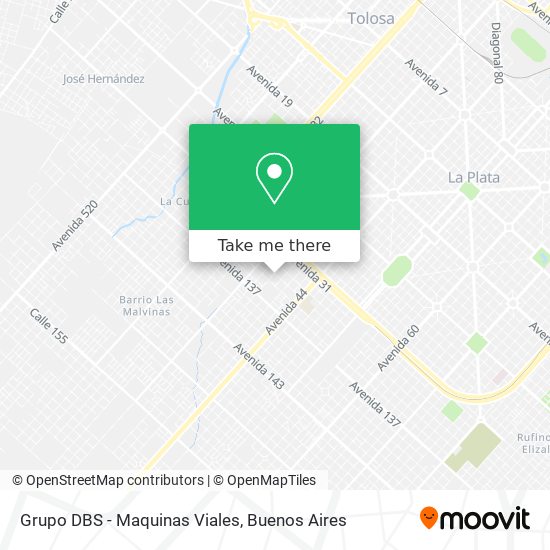 Grupo DBS - Maquinas Viales map