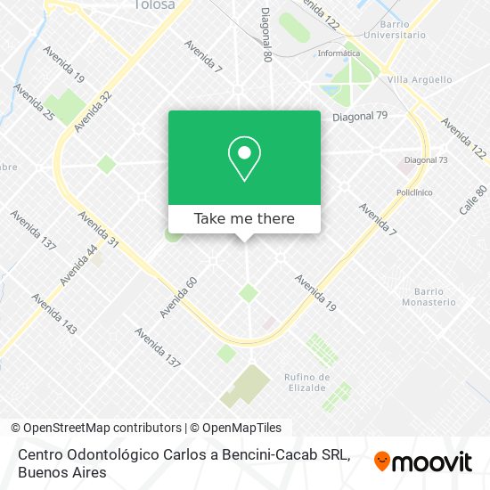 Centro Odontológico Carlos a Bencini-Cacab SRL map