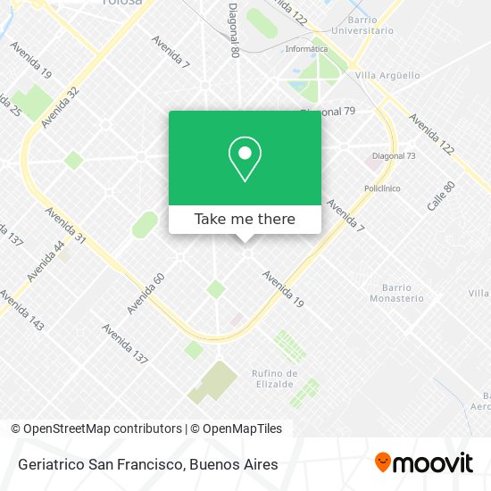Mapa de Geriatrico San Francisco