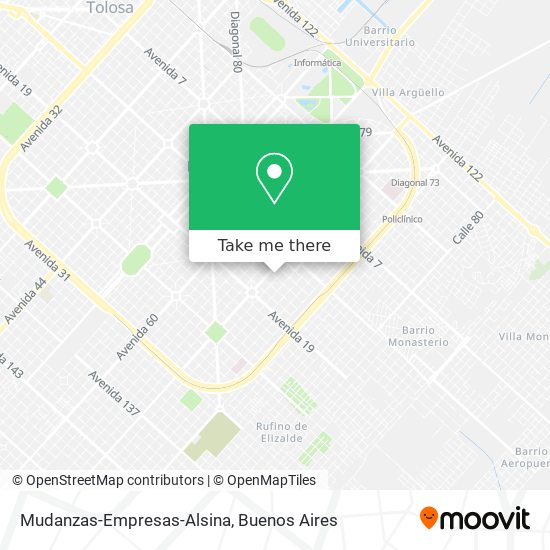 Mudanzas-Empresas-Alsina map