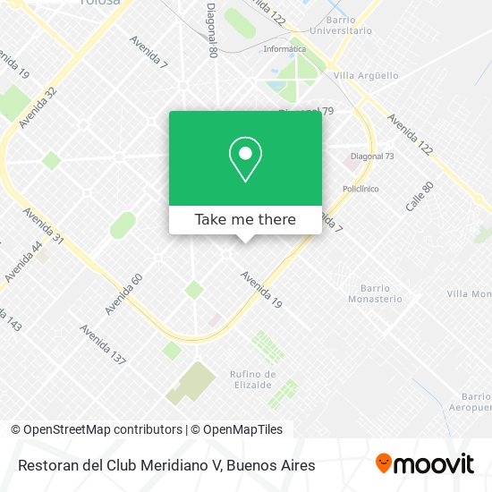 Restoran del Club Meridiano V map