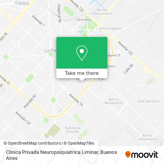 Mapa de Clínica Privada Neuropsiquiatrica Liminar