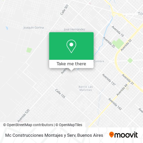 Mc Construcciones Montajes y Serv map