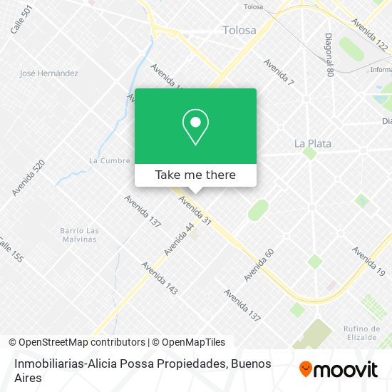 Inmobiliarias-Alicia Possa Propiedades map