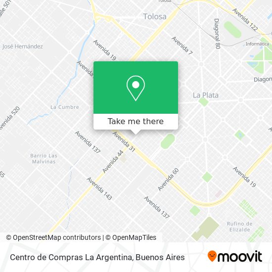 Centro de Compras La Argentina map