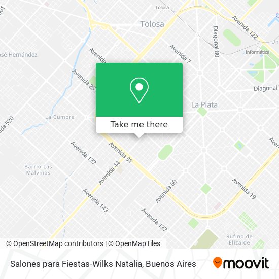 Salones para Fiestas-Wilks Natalia map