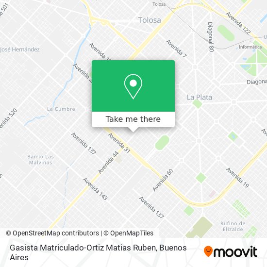 Gasista Matriculado-Ortiz Matias Ruben map