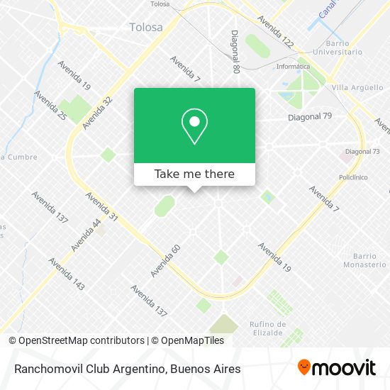 Mapa de Ranchomovil Club Argentino