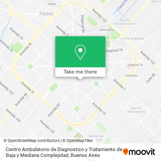 Centro Ambulatorio de Diagnostico y Tratamiento de Baja y Mediana Complejidad map