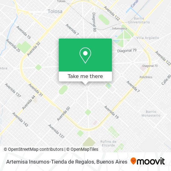 Artemisa Insumos-Tienda de Regalos map