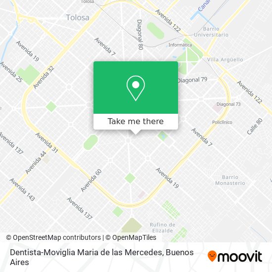 Mapa de Dentista-Moviglia Maria de las Mercedes