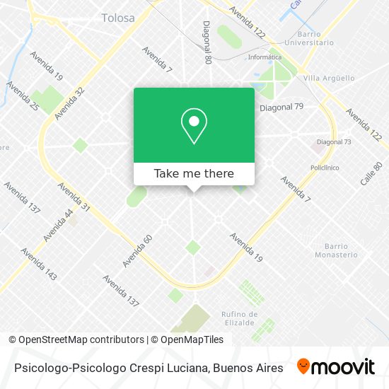 Psicologo-Psicologo Crespi Luciana map