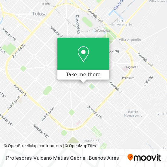 Profesores-Vulcano Matias Gabriel map