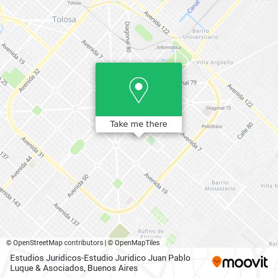 Estudios Juridicos-Estudio Juridico Juan Pablo Luque & Asociados map