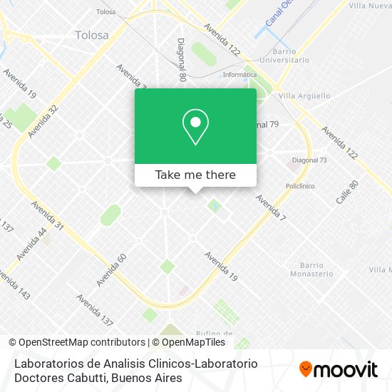Laboratorios de Analisis Clinicos-Laboratorio Doctores Cabutti map
