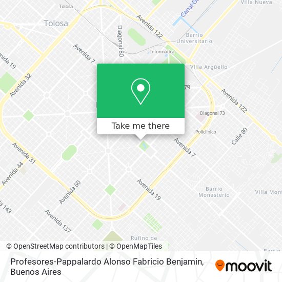 Profesores-Pappalardo Alonso Fabricio Benjamin map