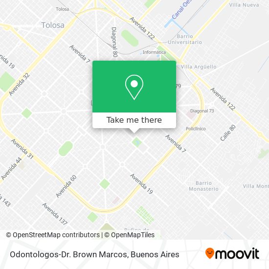 Odontologos-Dr. Brown Marcos map