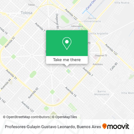Profesores-Gulayin Gustavo Leonardo map