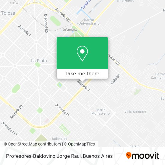 Profesores-Baldovino Jorge Raul map