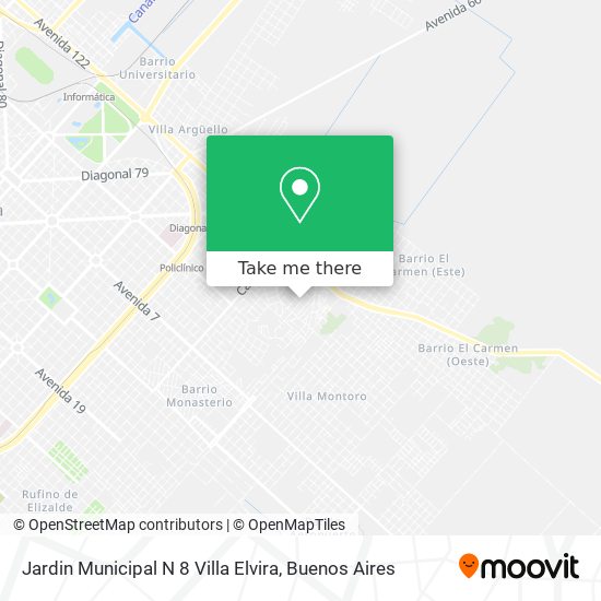 Jardin Municipal N 8 Villa Elvira map