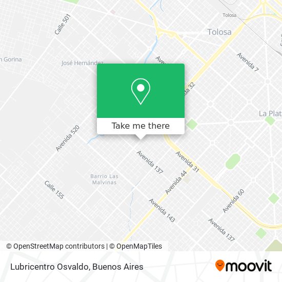Mapa de Lubricentro Osvaldo