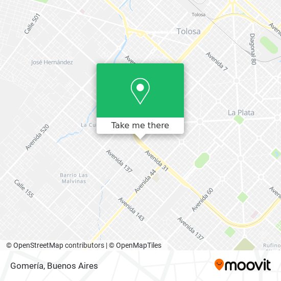 Mapa de Gomería