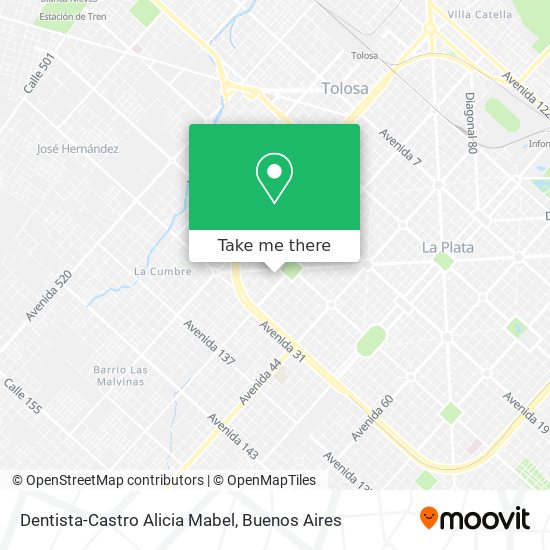 Dentista-Castro Alicia Mabel map