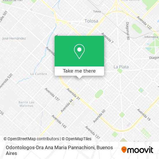 Odontologos-Dra Ana Maria Pannachioni map