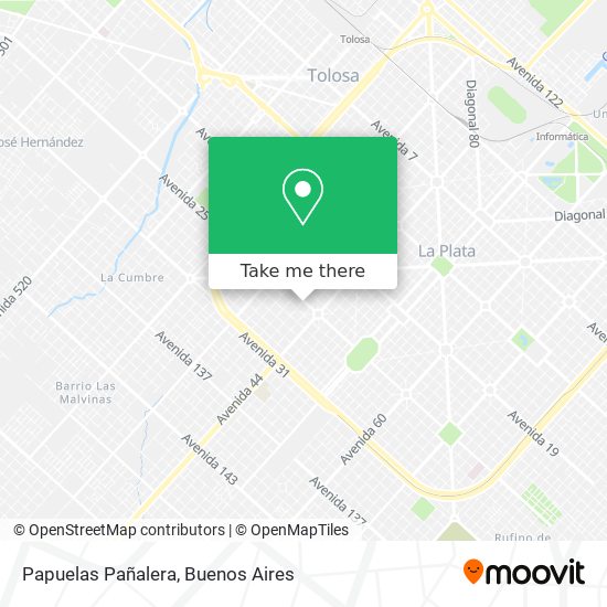 Papuelas Pañalera map