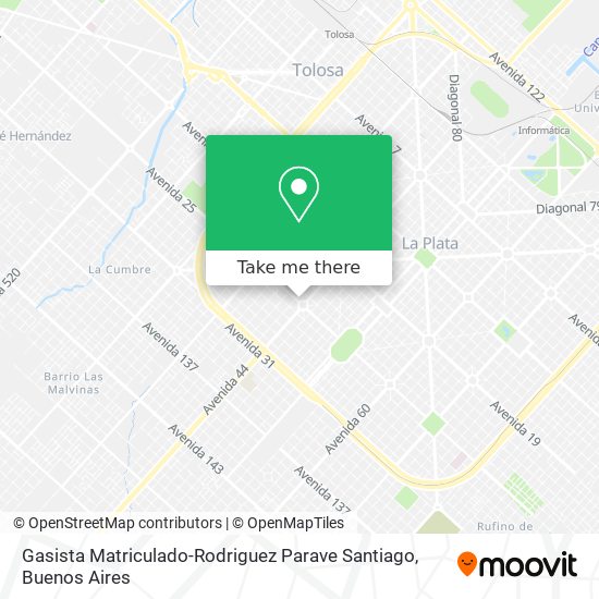 Mapa de Gasista Matriculado-Rodriguez Parave Santiago