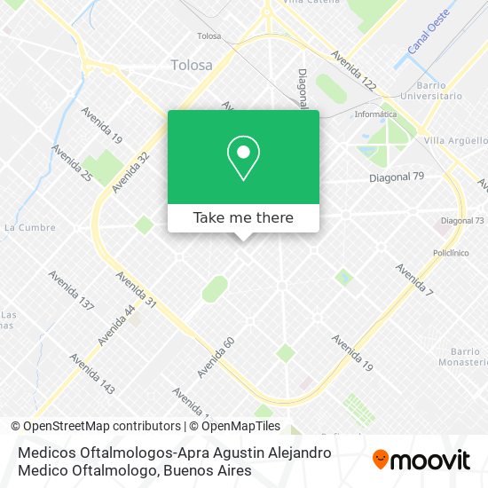 Medicos Oftalmologos-Apra Agustin Alejandro Medico Oftalmologo map